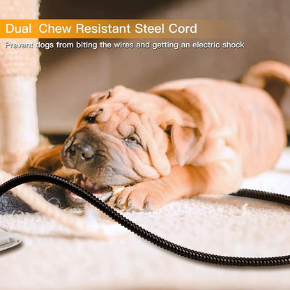 Toozey Large Pet Heating Pad, 6 Adjustable Temperature Dog Cat Heating Pad with Timer, Waterproof Heated Dog Bed with Chew Resistant Cord, Indoor Electric Pet Heated Mat 35x24in
