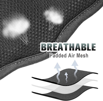 BARKBAY No Pull Dog Harness Large Reflective Dog Harness with Front Clip and Easy Control Handle for Walking Training Running with ID tag Pocket(Black,XL)