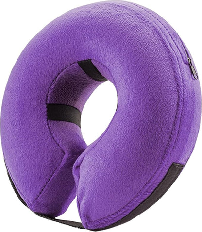 BENCMATE Inflatable Dog Cone Collar Alternative, Soft Dog Cone for Small Medium Large Dogs and Cats, Neck Recovery ECollar Donut Collar After Surgery (XLarge, Purple)