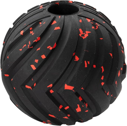 Chew King Supreme Durable Rubber Dog Ball for Aggressive Chewers, Treat-Dispensing Heavy-Duty Chew Toy with Safety Air Vent, Interactive Dog Toy for Training & Enrichment, Small 2.5" Fetch Ball