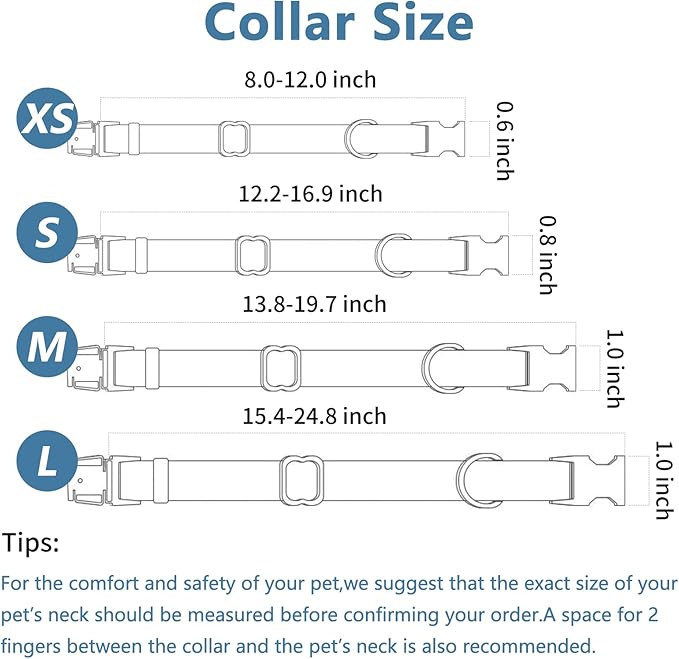 Soft Leather Dog Collar and Leash (6.6') Set - Stylish Rose Gold Heavy Duty Metal Buckle, 4 Adjustable Lengths Leash for Small Medium Large Dogs - Comfortable & Easy to Clean White S(12.2"-16.9")