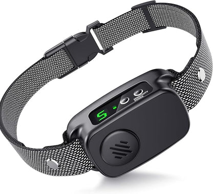 Bark Collar, Dog Bark Collar for Large Medium Dogs 30-120lbs, Automatic Waterproof Barking Collar with Beep Vibration and 5 Adjustable Sensitivity (Black)