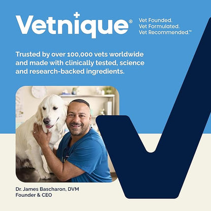 Vetnique Glandex Dog Wipes for Pets Cleansing & Deodorizing Anal Gland Hygienic Dog & Cat Wipes with Vitamin E, Skin Conditioners and Aloe (75ct)