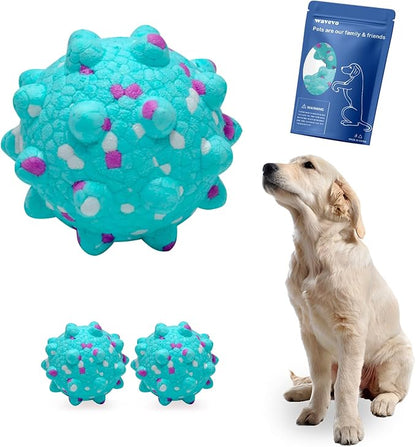 2 Pcs Tough ETPU Dog Balls for Aggressive Chewers - Bouncy, Interactive Floating Chew Toys for Fetch & Water Play with Small Medium Dogs