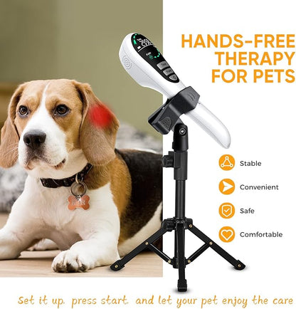 GOYOJO Red Light Therapy for Dogs – LED Light Device with Stand, 650nm*14, 808nm*4 & 980nm*2 Red Light for Joint Support, Mobility & Skin Wellness in Pets