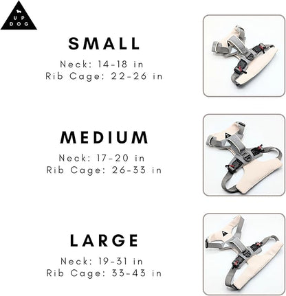 Effortless No-Pull Dog Harness with Magnetic Buckle – One-Hand On/Off Comfort Fit for Small, Medium & Large Breeds | Soft Padded, Adjustable, and Durable by Up Dog Shop (Large)