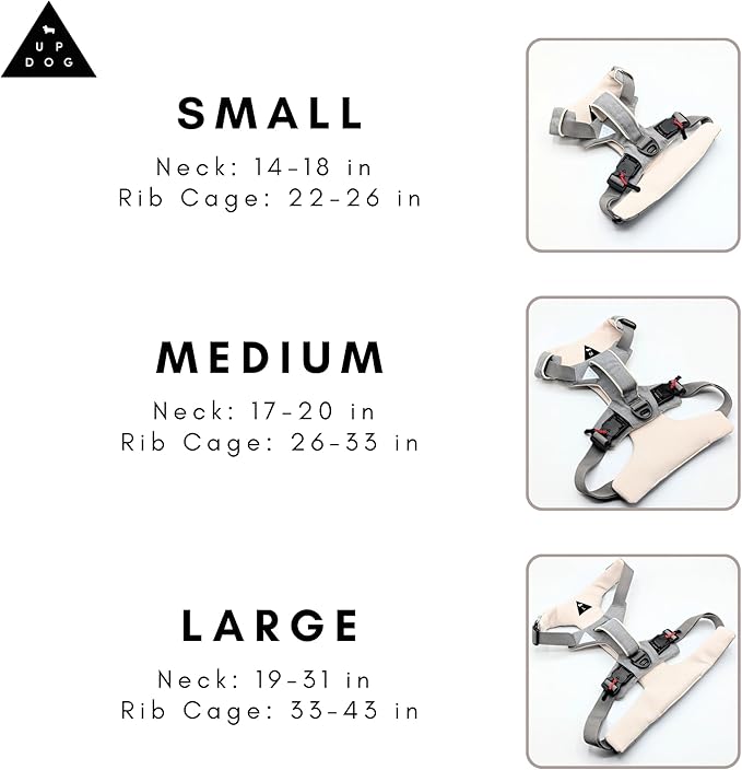 Effortless No-Pull Dog Harness with Magnetic Buckle – One-Hand On/Off Comfort Fit for Small, Medium & Large Breeds | Soft Padded, Adjustable, and Durable by Up Dog Shop (Medium)