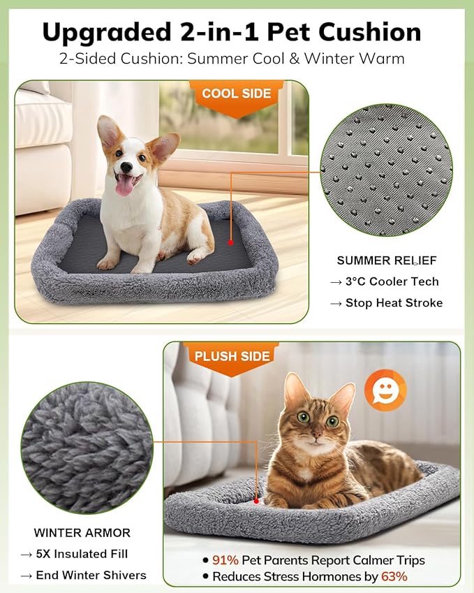 Morpilot Cat Carrier - Cat Carrier Soft for Small or Medium Cats up to 16lbs, with Sided Cushion, Secure Buckle and Foldable Bowl, Dog Carriers for Small Dogs (Dark Gray)