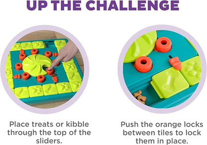 Outward Hound by Nina Ottosson MultiPuzzle – Interactive Dog Treat Puzzle Enrichment Toy, Level 4 Expert