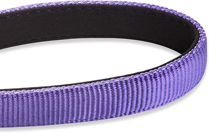 Hyhug Pets 24 Inches Nylon Durable Short Leash with Comfort Handle and Lightweight Aviation Aluminium Carabiner Lead - Large Dogs Walking,Training. (24 Inches, Ultra Violet)