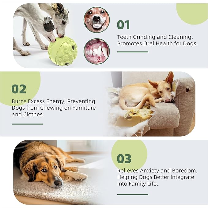 KADTC Extra-Large Size Durable Dog Giggle Ball U.S. Patent & Brand & Design for Large Aggressive Chewers Breed Dogs Wobble Giggling Toy Interactive Play for Indoor Outdoor