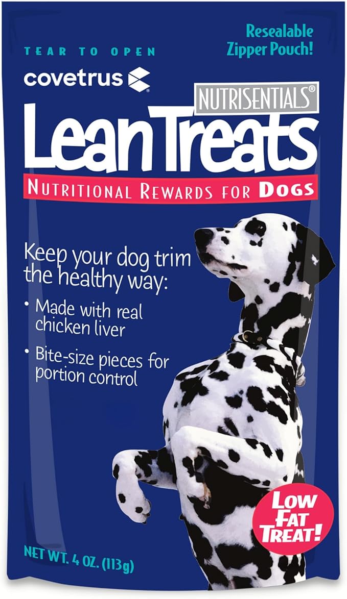 Covetrus Nutrisential Lean Treats for Dogs - Small, Medium & Large Dogs (K9) - Nutritional Low Fat, Bite-Size - Soft Chicken Flavor - Chicken Flavor - 3 Pack - 4oz