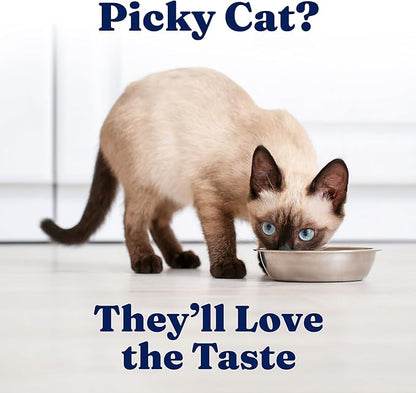 Solid Gold Wet Cat Food Shreds in Gravy - Healthy Canned Cat Food Made w/Real Chicken & Tuna Shreds, Vitamins & Minerals - Grain Free & Gluten Free Canned Meals for Cats & Kittens - 24ct/3oz Can