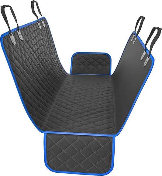 Active Pets Blue Standard Dog Car Hammock Back Seat Cover, Waterproof Backseat Cover Protector for Truck Bench Rear of Sedans or SUVs, Essential Pet Supplies Vacuum or Wipe Clean, Machine Washable