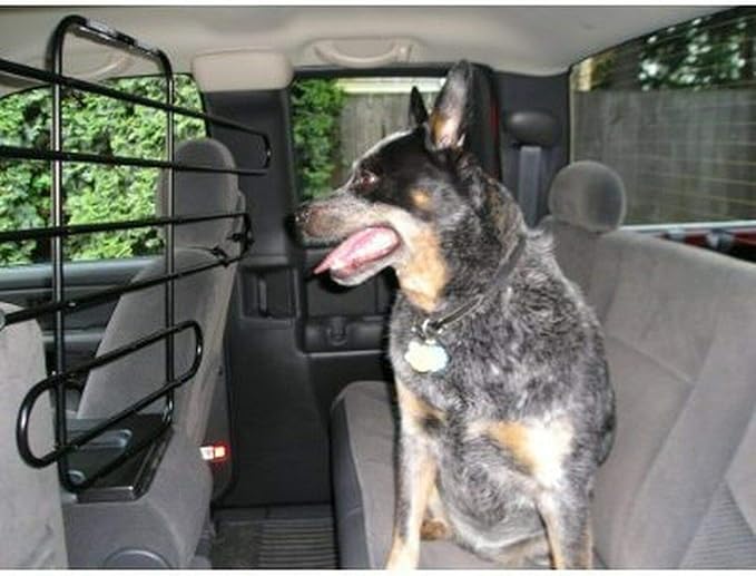 The Original Zookeeper Car, SUV, Truck Dog Barrier: Adjustable Universal for All Vehicles - Moves with Your Vehicle Seats. Tilt. Slide. Recline. Easy Install - Strong Metal Tubing Gate Pet Divider