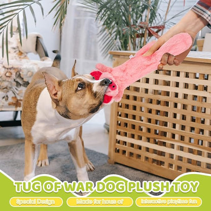 Syhood 10 Pack Dog Squeaky Toys No Stuffing Plush Chew Toy Animals Crinkle Dog Squeaky Toys Durable Stuffingless Puppy Teething Chew Toy with Squirrel Raccoon Skunk for Small Medium Large Breed Chewer