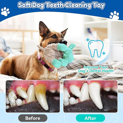 Dog Toys, Interactive Dog Squeaky Toys, Tough Crinkle Stuffed Animal Chew Toy for Small, Medium, Large Breeds, Plush Toy to Keep Them Busy, Pet Toys for Dogs