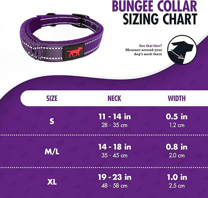 Heavy Duty Dog Collar with Handle | Ballistic Nylon Heavy Duty Collar | Padded Reflective Dog Collar with Adjustable Stainless Steel Hardware | Convenient Sizing for All Breeds X-Large (19-23" Neck)