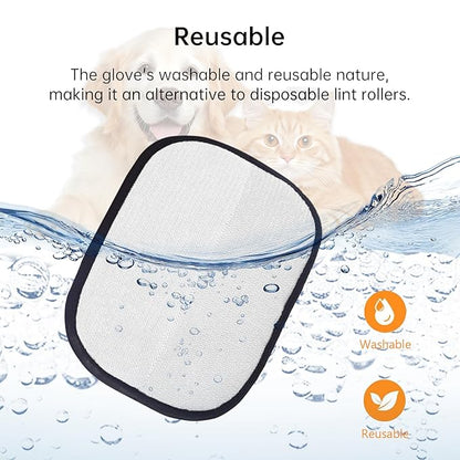 Remover for Dogs & Cats – Gentle Grooming Tool for Pet Hair Removal Glove for Dogs & Cats – Upgraded Reusable Brush Pet Hair Gloves, Magic Brush Pet Hair Remover