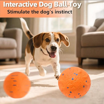 Upgraded Interactive Dog Toys for Aggressive Chewers,E-TPU Interactive Dog Balls Moving Dog Toys to Keep Them Busy,Dog Chew Toys for Dogs,Automatic Rolling Activated Dog Toy Valentines Day Gift
