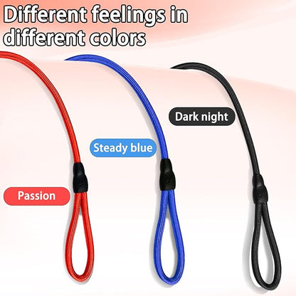 FOVRLZSE Upgraded Dog Slip Lead (3-Pack) – Adjustable Nylon Lead (Red/Black/Blue) for Training Aid, Eco-Friendly Cotton Lining, Integrated Plastic Buckle