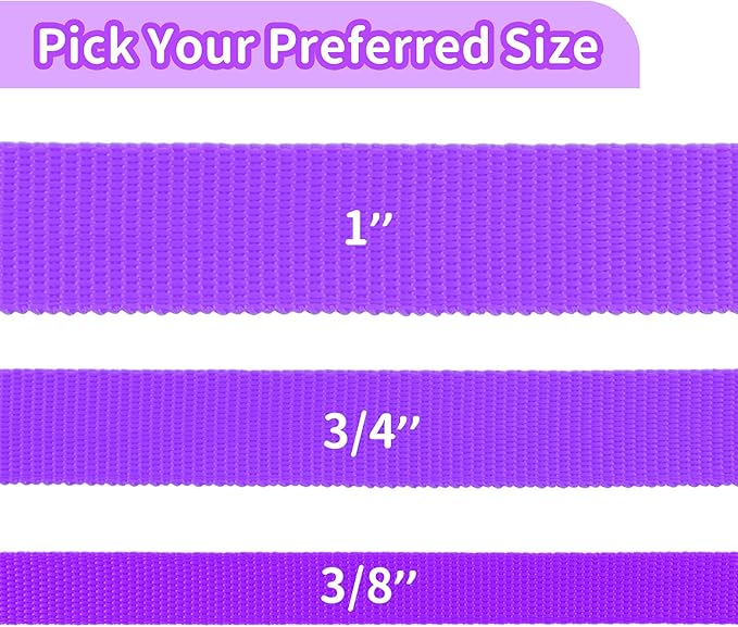 HIKISS Long Dog Leash Obedience Recall Training Agility Lead with Thickening Material for Large Dog - 15ft 20ft 30ft 50ft 100ft Training Leash(Purple 100ft)