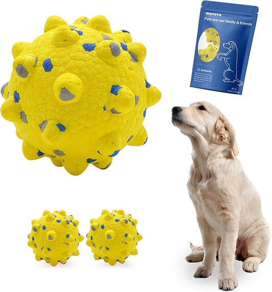 2 Pcs Tough ETPU Dog Balls for Aggressive Chewers - Bouncy, Interactive Floating Chew Toys for Fetch & Water Play with Medium Large Dogs