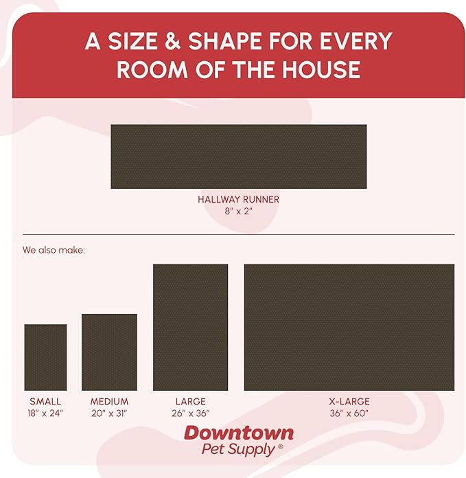 My Doggy Place Dog Mud Mat, 96" x 24" Red – Thick Microfiber Entry Rug for Snow, Mud & Salt – Absorbent, Quick-Dry, Washer-Safe & Non-Slip, XX-Large