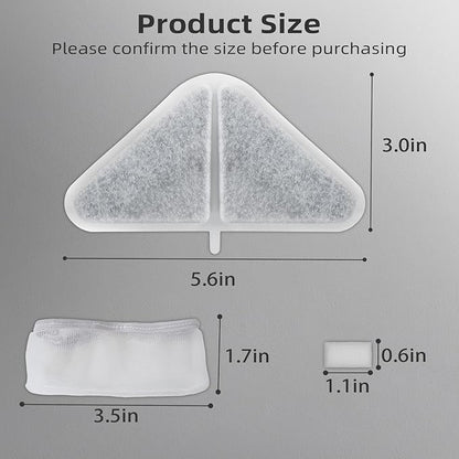 Automatic Pet Fountains Filters Replacements, 230oz/7L Dog Multiple Filtration Dog dispensor, Filtration System Pet Fountain Filters Replacement, 6Pack (6 Filter+6 Mesh Bag+6 Sponge)