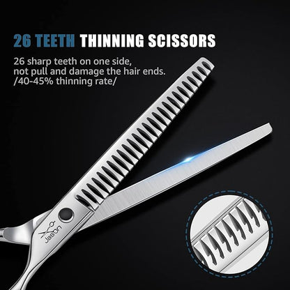 JASON 7.5" Professional Dog Grooming Chunker Scissors Japanese Stainless Steel Dog Chunker Shear for Pet Groomer Christmas Gift