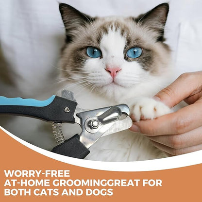 PAPIFFEED Dog Nail Clippers & Grinder with Manual Nail Clipper – Quiet 3-Speed Electric Dog Nail Trimmers with Dual LED, Rechargeable Pet Nail File for Dogs & Cats (Orange)