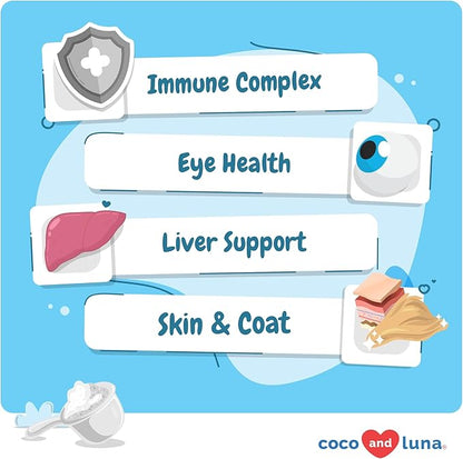 Multivitamin for Cats - 4oz Powder - L-Lysine, Taurine, and Spirulina for Immune Support and Eye Health - Fish Oil & Vitamins for Skin and Heart Health. (for Cats)