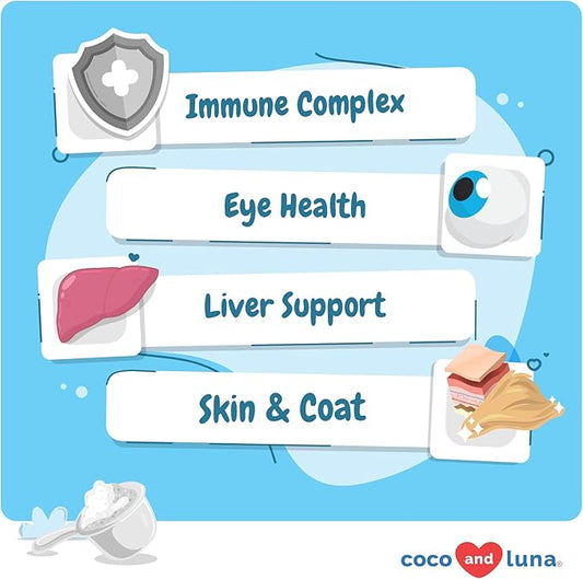 Multivitamin for Cats - 4oz Powder - L-Lysine, Taurine, and Spirulina for Immune Support and Eye Health - Fish Oil & Vitamins for Skin and Heart Health. (for Cats)