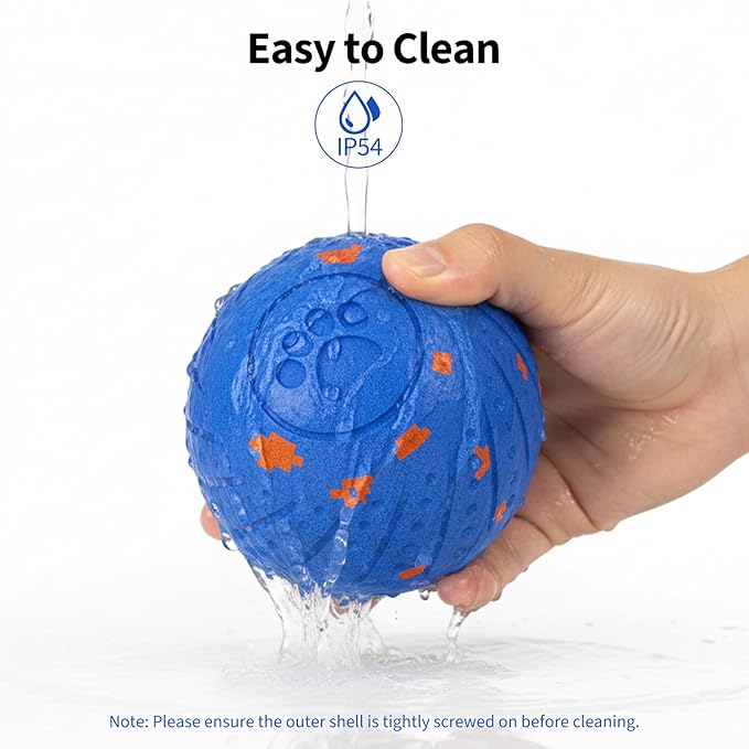 Dog Toys for Medium Large Dogs to Keep Them Busy, Smart Interactive Dog Balls with Automatic Moving Bouncing Vibrating for Enrichment, Mental Stimulation, Anti Boredom, Blue