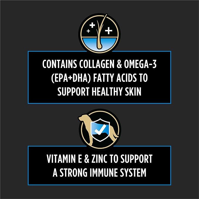 Purina Pro Plan Veterinary Supplements Skin Care Dog Supplements with Omega-3 Fish Oil and EPA and DHA - (Pack of 1) 60 ct. Pouches
