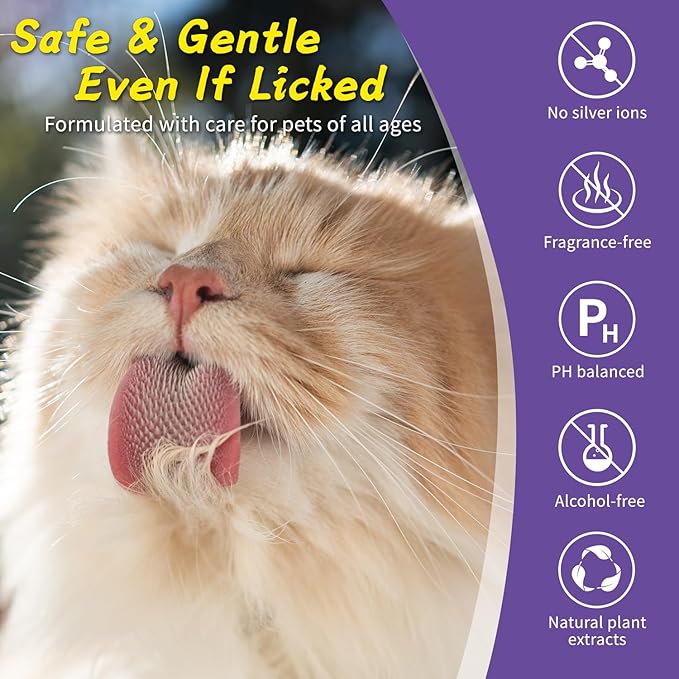 PawBubble Pet Wipes, Cleaning Glove Wipes for Dogs & Cats Hypoallergenic, Lick-Safe, Full-Body Grooming & Deodorizing Wipes for Daily Care, Home & Outdoor Use (20 Counts)