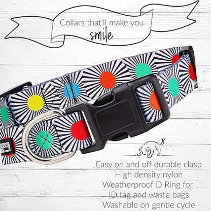 Lucky Love Dog - Adjustable Dog Collar with Easy Click Buckle for Medium, Durable, & Comfortable for Male & Female Dogs, Pet Collar for Puppies & Adult Dogs - SOCO, Medium