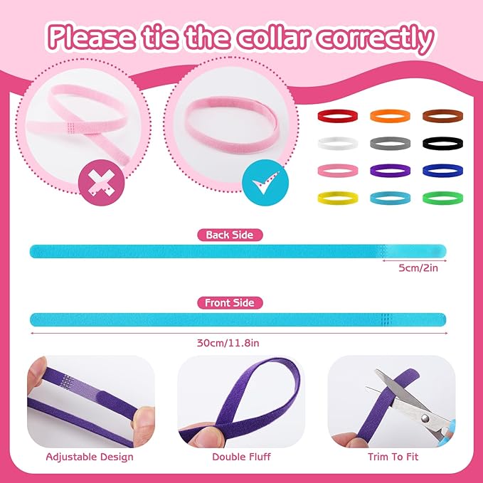 36 Pcs Puppy Collar and Leash Set, Adjustable Colorful Dog Collar and Leash Quick Release Clip Buckle Puppy Collars Whelping Collar for Small Medium Dogs Walking Training