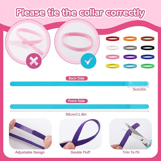 36 Pcs Puppy Collar and Leash Set, Adjustable Colorful Dog Collar and Leash Quick Release Clip Buckle Puppy Collars Whelping Collar for Small Medium Dogs Walking Training