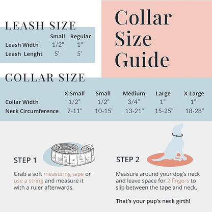 Lucky Love Dog - Adjustable Dog Collar with Easy Click Buckle for Large Ones, Durable, & Comfortable for Male & Female Dogs, Pet Collar for Puppies & Adult Dogs - Mackey, Large