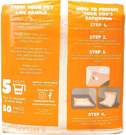 WizSmart Essentials Pads, Large, 50ct, Fresh Scented