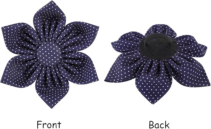 Lionet Paws Dog Collar with Flower, Soft and Comfortable, Adjustable Collar for Large Dogs Girl, Neck 16-24 inches