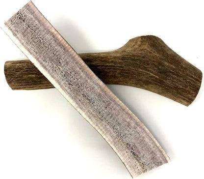 peaksNpaws Premium Split Elk Antlers for Dogs, Dog Treats Large Breed, Made in USA, Natural Chews for Aggressive Chewers, Long Lasting Pet Treat for Dogs Under 80 lbs, 2 Large/XL Antler Pack