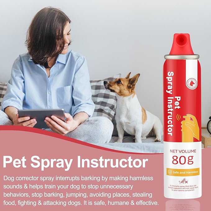 KDSZJDV Corrector Spray Dog Trainer, 80ml 6 Pack Corrector Spray for Dogs to Stops Barking, Food Stealing, Dog Fights, Attacks & Unwanted Dog Behaviour, Safe Pet Training Spray