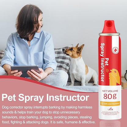 KDSZJDV Corrector Spray Dog Trainer, 80ml 6 Pack Corrector Spray for Dogs to Stops Barking, Food Stealing, Dog Fights, Attacks & Unwanted Dog Behaviour, Safe Pet Training Spray