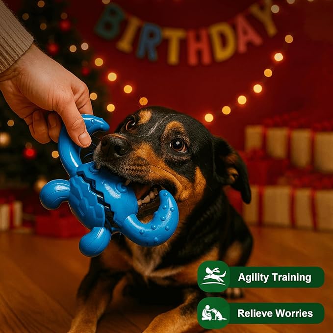 Dog Chew Toys for Aggressive Chewers – Tough Indestructible Dog Toy for Large Dogs, Durable Long-Lasting Chew Bones, Heavy Duty Interactive Dog Toys to Keep Dogs Busy & Relieve Boredom