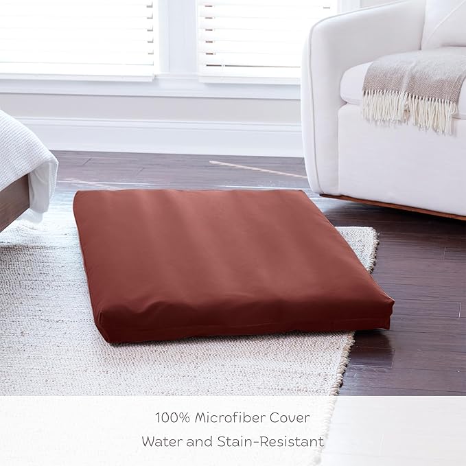 Happy Hounds Cooper Deluxe Reversible Crate Pad - Extra Large - Burgundy