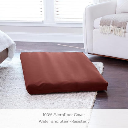 Happy Hounds Cooper Deluxe Reversible Crate Pad - Extra Large - Burgundy