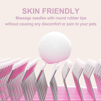 VIOJOJO Cat Brush Dog brushes with Release Button for Shedding Grooming, fit for Long or Medium Haired Cats, Lightweight Skin Friendly Pet Brush Hair Removal Comb Brushes for Kitten