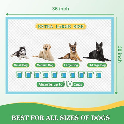 DEEP DEAR Dog Pads Extra Large 30"x36" [30-Count], XXL Puppy Pads for Potty Training, Leak-Proof Pee Pads for Dogs, Super Absorbent Puppy Pee Pads XL, Disposable Pet Pads for Puppies, Cats, Rabbits